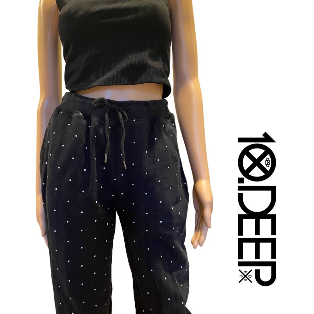 10.DEEP Polka dot sweatpants joggers